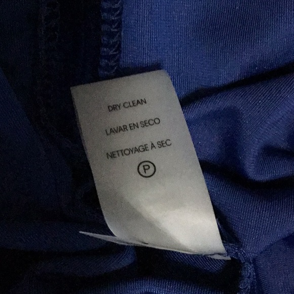 CALVIN KLEIN Bling Bell Sleeve Blue Velvet Velour Holiday Party Dress Sz M  NWT - Picture 11 of 15